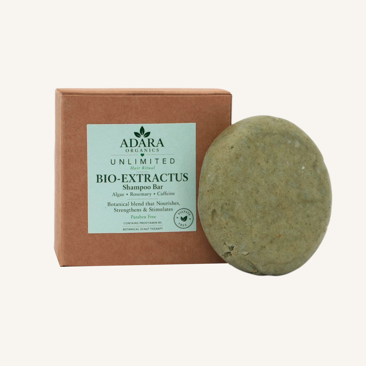 Adara Organics Bio-Extractus Shampoo Bar for Nourishing Scalp Cleansing