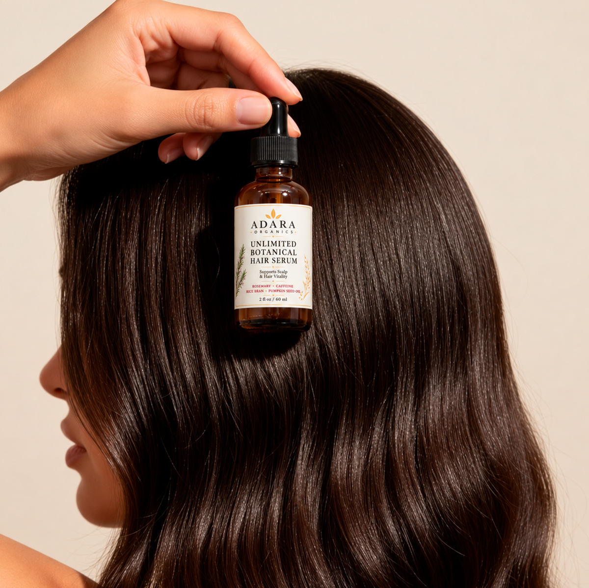 Adara Organics Unlimited Botanical Hair Serum for Scalp & Hair Vitality