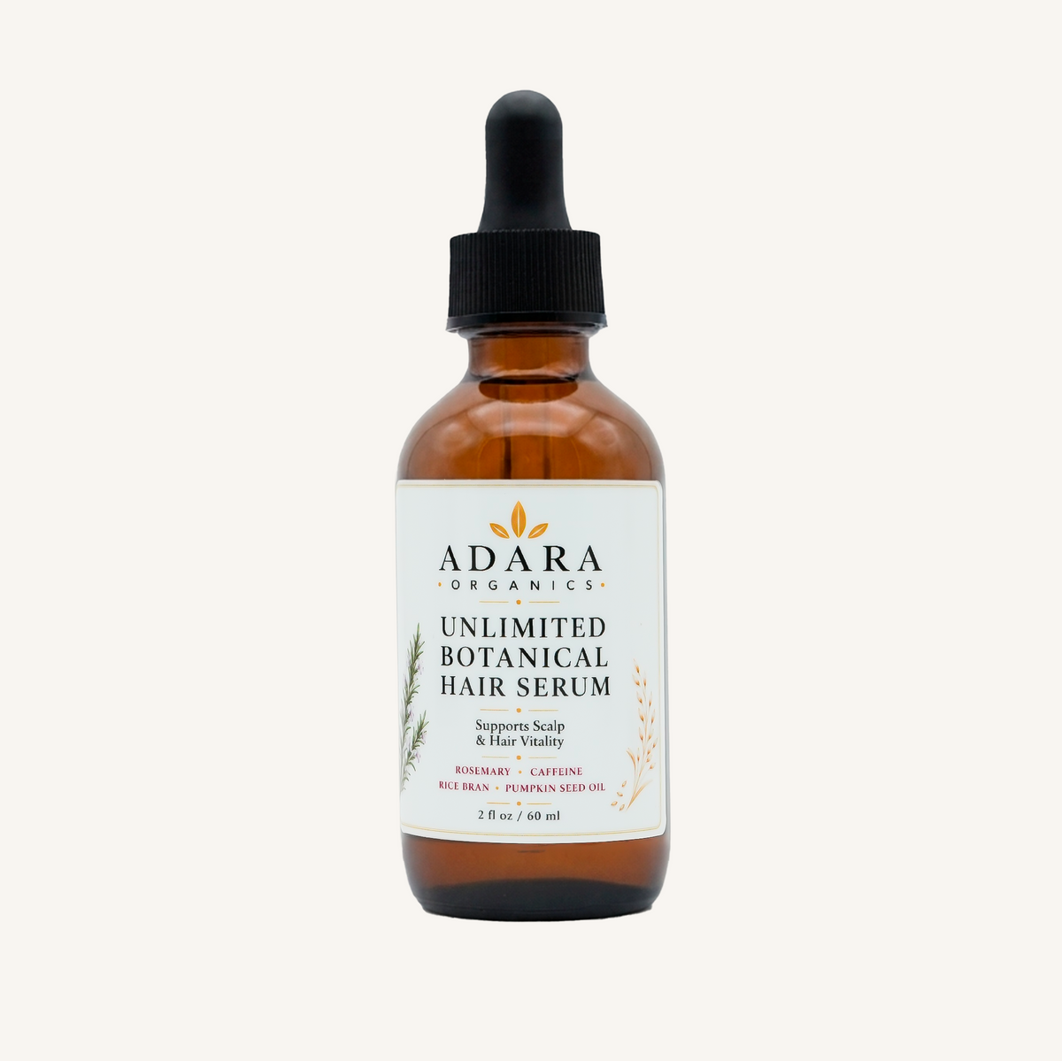 Adara Organics Unlimited Botanical Hair Serum for Scalp & Hair Vitality