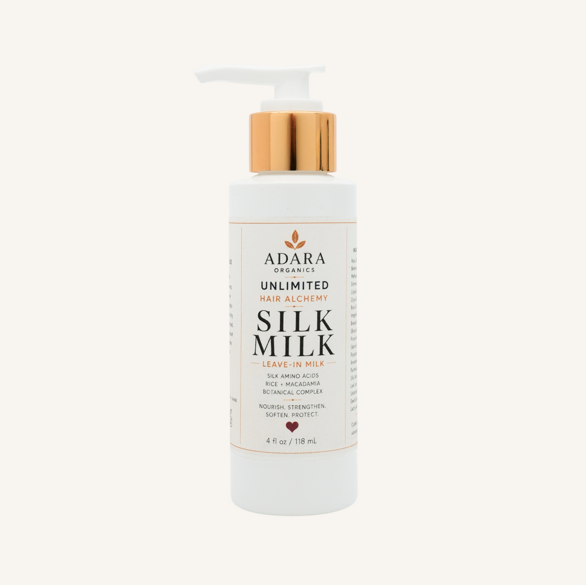 Adara Organics Unlimited Silk Milk Leave-In Milk for Softness & Manageability